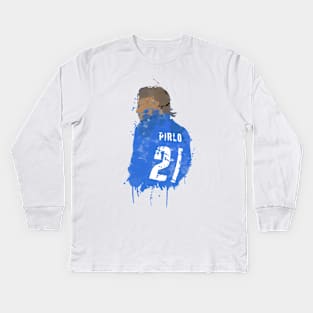 Andrea Pirlo - Italy Legend Kids Long Sleeve T-Shirt